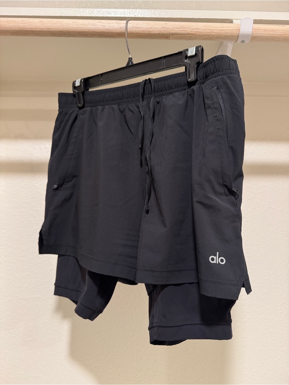 2-Pack ALO Yoga Men's Black Athletic Shorts | Size M - Picture 2 of 12